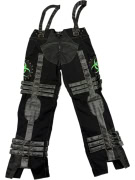 VINTAGE CRYOFLESH PANTALONE CON CINGHIE DECORATIVE NERO DA UOMO L