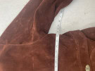 90s  VINTAGE LEATHER COAT BROWN MENS PRE OWNED L