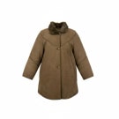 VINTAGE ΔΕΡΜΑΤΙΝΟ ΠΑΛΤΟ SHEARLING ΜΟΥΤΟΝ L/XL