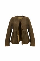 Vintage Δερμάτινο Suede Jacket Καφέ (S)