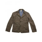 VINTAGE D.R SHIRT BLAZER JACKET BROWN MEN'S L