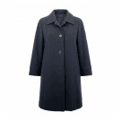 VINTAGE ELENA ΠΑΛΤΟ MISTO CASHMERE ΜΑΥΡΟ ΓΥΝΑΙΚΕΙΟ L/XL