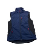 Gilet softshell vintage Engelbert Strauss blu scuro da uomo S