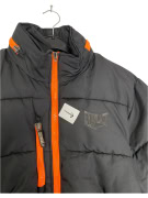 VINTAGE EVERLAST PUFFER ΜΠΟΥΦΑΝ ΜΕ ΠΟΡΤΟΚΑΛΙ ΛΕΠΤΟΜΕΡΕΙΕΣ ΜΑΥΡΟ ΑΝΔΡΙΚΟ XL