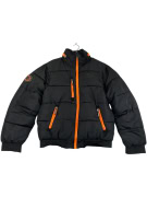 VINTAGE EVERLAST PUFFER ΜΠΟΥΦΑΝ ΜΕ ΠΟΡΤΟΚΑΛΙ ΛΕΠΤΟΜΕΡΕΙΕΣ ΜΑΥΡΟ ΑΝΔΡΙΚΟ XL