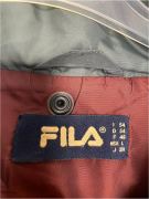 VINTAGE FILA PUFFER JACKET WITH LOGO GREY MENS L