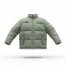 VINTAGE FILA PUFFER JACKET WITH POCKETS AND LOGO OLIVE UNISEX S M