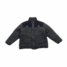 VINTAGE FISHBONE QUILTED JACKET BUTTON UP GREY MEN'S XL