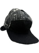 VINTAGE FLEECE EARFLAP CAP ΜΑΥΡΟ ΓΚΡΙ ΑΝΔΡΙΚΟ ONE SIZE