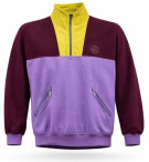 Vintage Fleece Φούτερ Half Zip Retro Logo Πολύχρωμο Unisex L