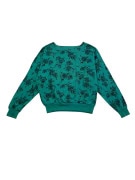 Vintage Floral Σετ Φόρμας Πράσινο με Print Unisex L