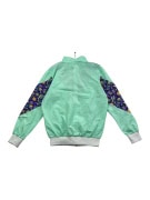 Vintage Φόρμα Σετ Tracksuit Πολύχρωμο Γεωμετρικό Μοτίβο Πράσινο Γυναικείο S