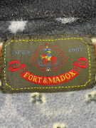 VINTAGE FORT & MADOX PATTERNED QUARTER-ZIP FLEECE XL/XXL