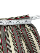 VINTAGE STRIPED SKIRT RED/BLUE/CREAM GOLD BUTTONS WOMEN'S S