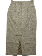 VINTAGE MIDI SKIRT TWEED GREY WOMEN S