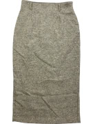 VINTAGE MIDI SKIRT TWEED GREY WOMEN S
