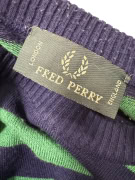 MAGLIONE VINTAGE FRED PERRY A RIGHE CON GIROCOLLO