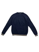 VINTAGE G-STAR RAW ΠΛΕΚΤΗ ΜΠΛΟΥΖΑ ΜΕ ΡΙΓΕΣ ΣΤΑ ΤΕΛΕΙΩΜΑΤΑ ΜΠΛΕ ΣΚΟΥΡΟ ΑΝΔΡΙΚΗ M