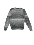 VINTAGE G-STAR RAW maglia lavorata a maglia melange sfumato grigio da uomo S-M