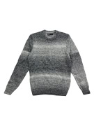 VINTAGE G-STAR RAW maglia lavorata a maglia melange sfumato grigio da uomo S-M