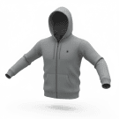 VINTAGE G-STAR RAW giacca con cappuccio logo grigia da uomo XL