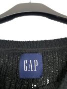 VINTAGE GAP STRIPED KNIT SWEATER BURGUNDY BLACK MEN L