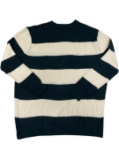 VINTAGE GAP STRIPED KNIT SWEATER GREEN WHITE MEN XL