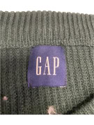 VINTAGE GAP STRIPED KNIT SWEATER GREEN WHITE MEN XL