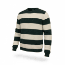 VINTAGE GAP STRIPED KNIT SWEATER GREEN WHITE MEN XL