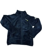VINTAGE GEOGRAPHICAL NORWAY FLEECE JACKET WOMEN'S NAVY L