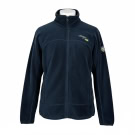 VINTAGE GEOGRAPHICAL NORWAY FLEECE JACKET WOMEN'S NAVY L