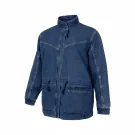VINTAGE GREEN LEAVES DENIM JACKET M