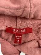 VINTAGE GUESS HOODIE ME COLD-SHOULDER ΑΝΟΙΓΜΑΤΑ EMBOSSED ΛΟΓΟΤΥΠΟ ΣΑΠΙΟ ΜΗΛΟ ΓΥΝΑΙΚΕΙΟ XS