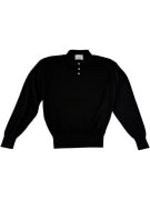 VINTAGE GUESS LONG-SLEEVE POLO SWEATER BLACK MEN'S XL