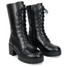 VINTAGE WOMEN'S LACE-UP CHUNKY SOLE BOOTS 40