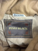 VINTAGE Γυναικείο Cropped Φουσκωτό Μπουφάν Penny Black με Γούνα S/M