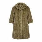 VINTAGE WOMEN'S FUR COAT BROWN M/L