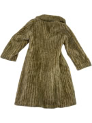 VINTAGE WOMEN'S FUR COAT BROWN M/L