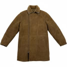 GIACCA VINTAGE DA DONNA IN PELLE MARRONE MONTONE L/XL