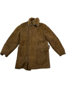 GIACCA VINTAGE DA DONNA IN PELLE MARRONE MONTONE L/XL