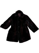 VINTAGE WOMEN'S SHORT FUR COAT LEOPARD M