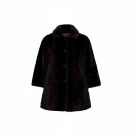 VINTAGE WOMEN'S SHORT FUR COAT LEOPARD M