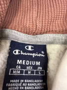 VINTAGE WOMEN'S CHAMPION HOODED PUFFER JACKET TAN/BEIGE M