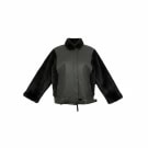 VINTAGE ΓΥΝΑΙΚΕΙΟ ΜΠΟΥΦΑΝ ΓΟΥΝΑ/ΔΕΡΜΑ ΓΚΡΙ/ΚΑΦΕ L/XL