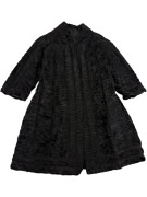 VINTAGE ΓΥΝΑΙΚΕΙΟ ΠΑΛΤΟ ΓΟΥΝΑ ΜΑΥΡΟ L/XL