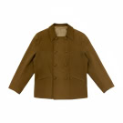 VINTAGE WOMEN'S DOUBLE-BREASTED SUEDE JACKET IN CAMEL COLOR M/L