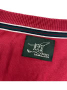 VINTAGE HENRY COTTON'S SWEATER V NECK RED MEN'S L/XL
