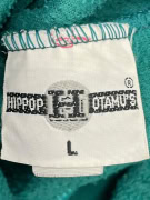 VINTAGE HIPPOPOTAMUS FLEECE ΜΠΛΟΥΖΑ ΜΕ ΣΧΕΔΙΑ ΠΡΑΣΙΝΗ ΓΥΝΑΙΚΕΙΟ L