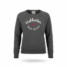 VINTAGE HOLLISTER LOGO SWEATSHIRT GREY WOMEN'S M