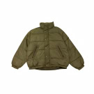 VINTAGE INVICTA OLIVE GREEN PUFFER JACKET XL